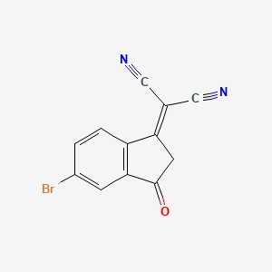 CAS:2304026-60-4|2-(5-Bromo-2,3-dihydro-3-oxo-1H-inden-1-ylidene)propanedinitrile